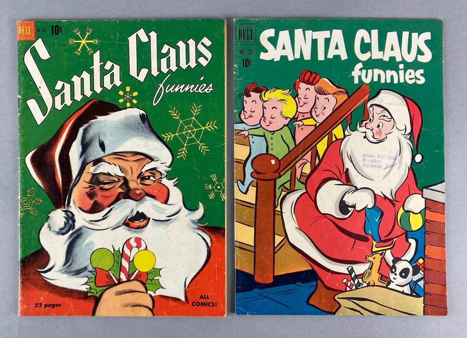 Group of 2 Dell Santa Claus Funnies Comic Books (1 of 10)