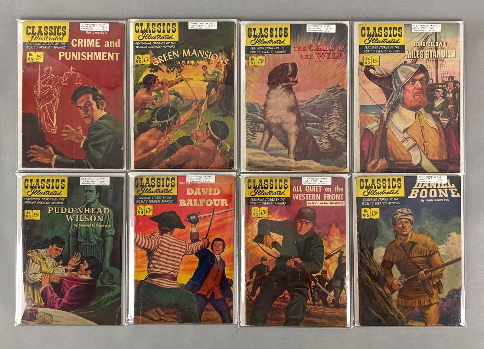 Group of 8 Classics Illustrated Comic Books (1 of 3)