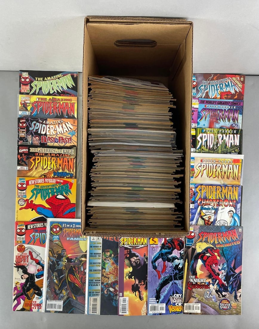 Short Box of Marvel Spider-Man Comic Books (1 of 3)