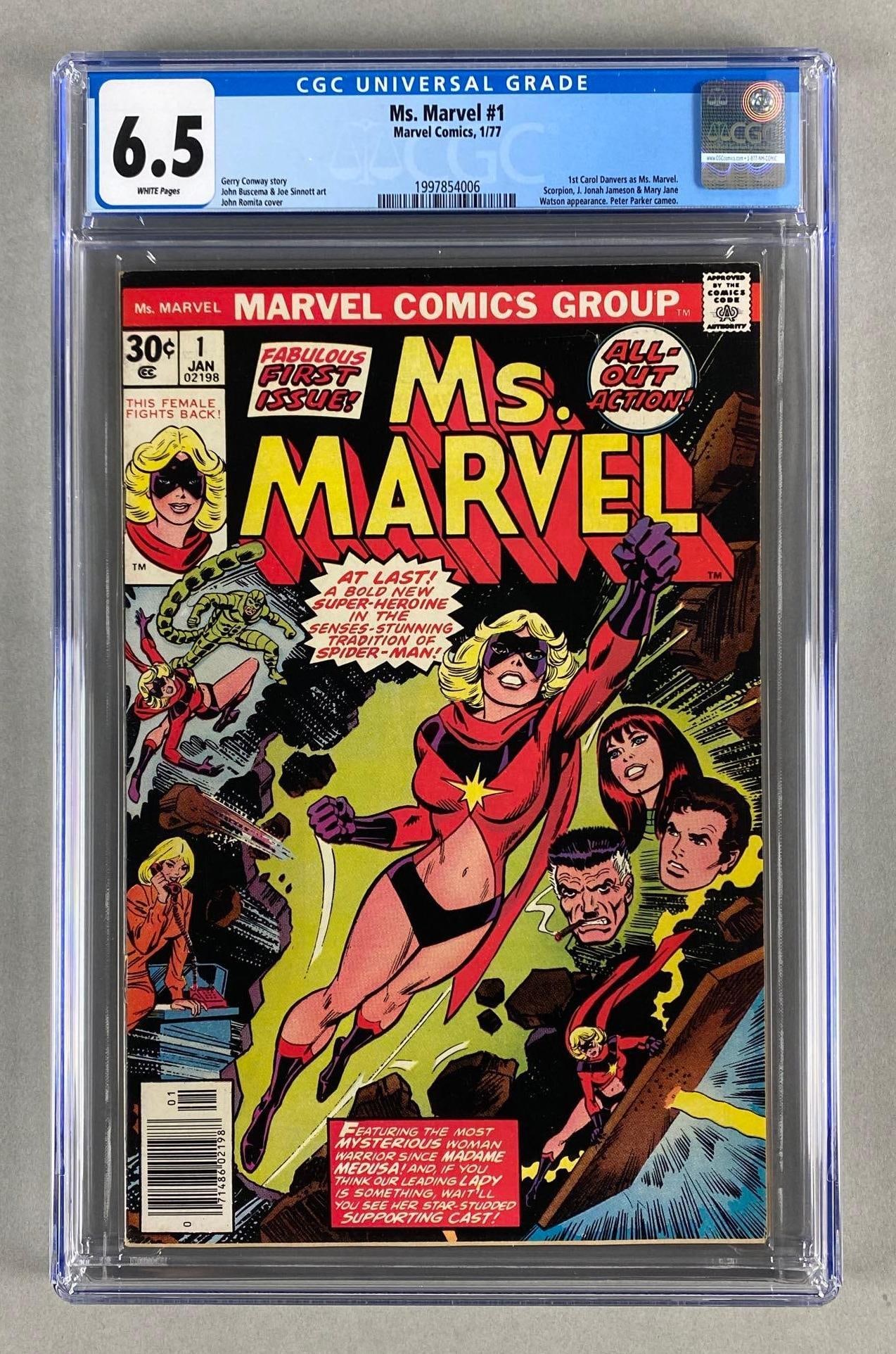 CGC Graded Marvel Comics Ms. Marvel No. 1 (1 of 7)