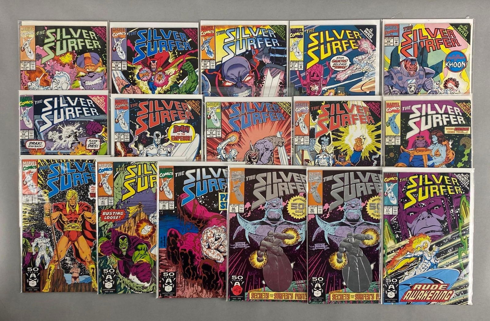 Group of 16 Marvel The Silver Surfer Comic Books (1 of 4)