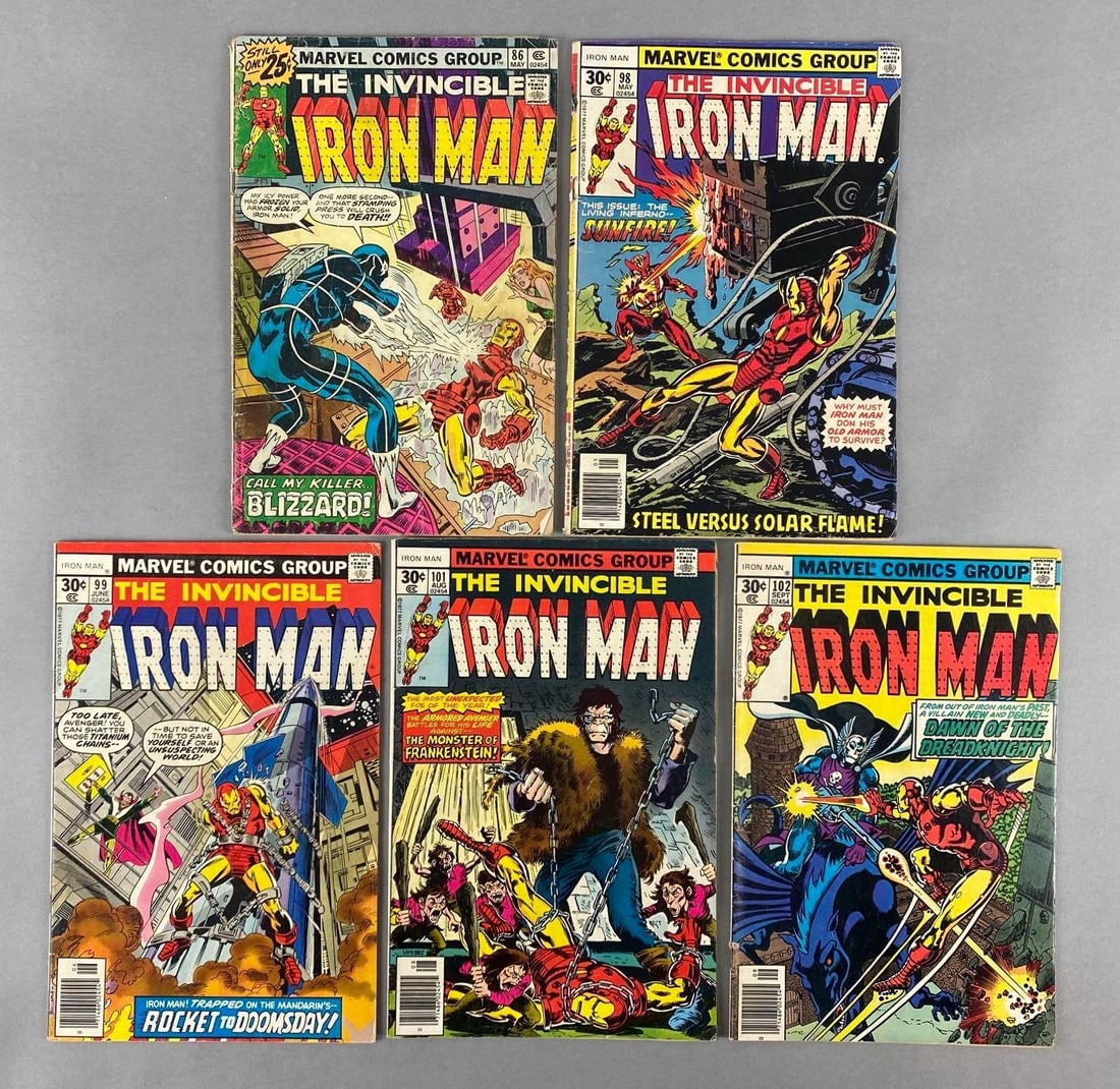 Group of 5 Marvel Iron Man Comic Books (1 of 4)