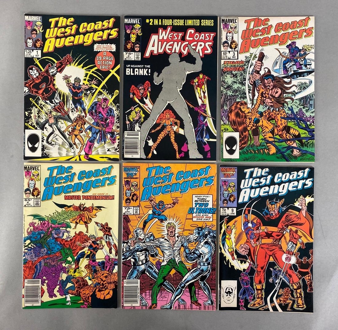 Group of 6 Marvel The West Coast Avengers Comic Books (1 of 4)