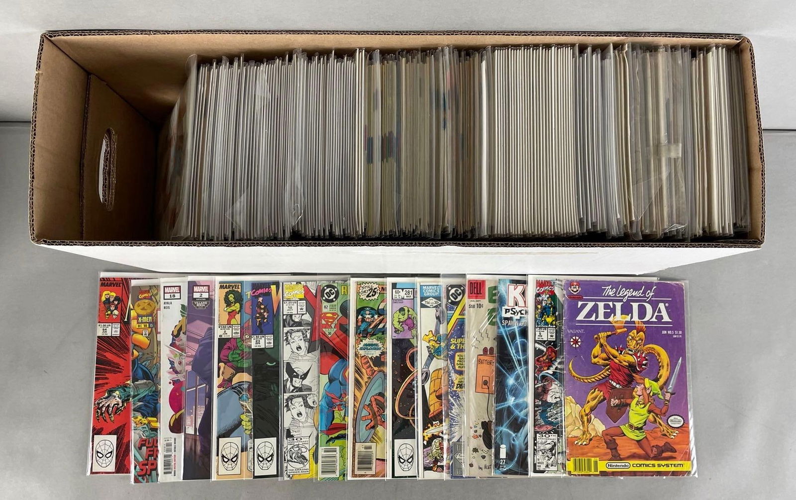 Long Box of Marvel / DC / Dell Comic Books (1 of 3)