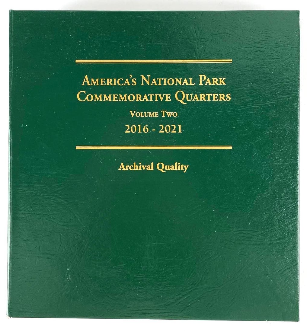 Group of (54) 2016-2021 Americas National Parks Commemorative Quarters in Littleton Album (1 of 11)
