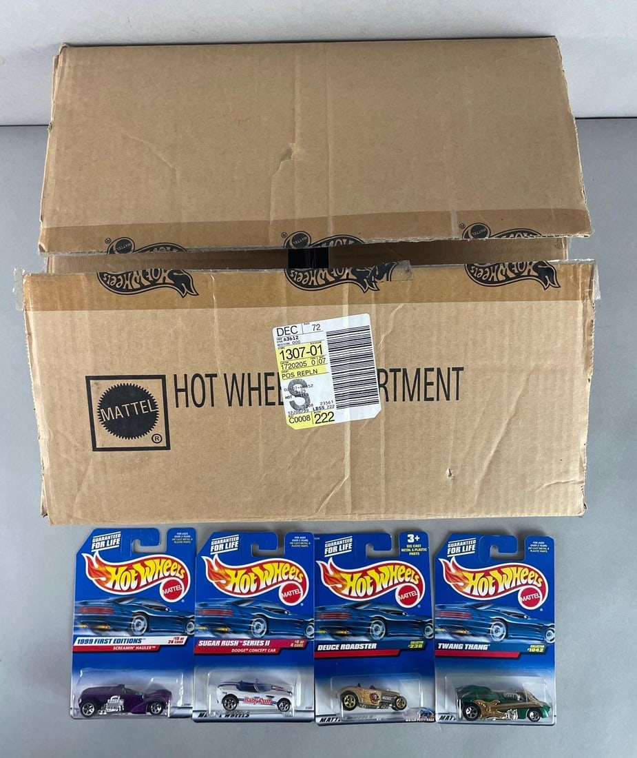 Shipping Box of 65+ Mattel Hot Wheels Die-Cast Vehicles (1 of 3)