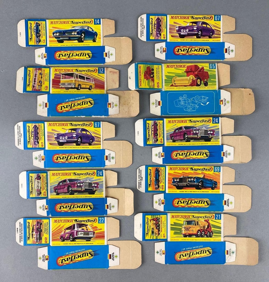 Group of 10 Matchbox G Type Boxes (1 of 2)