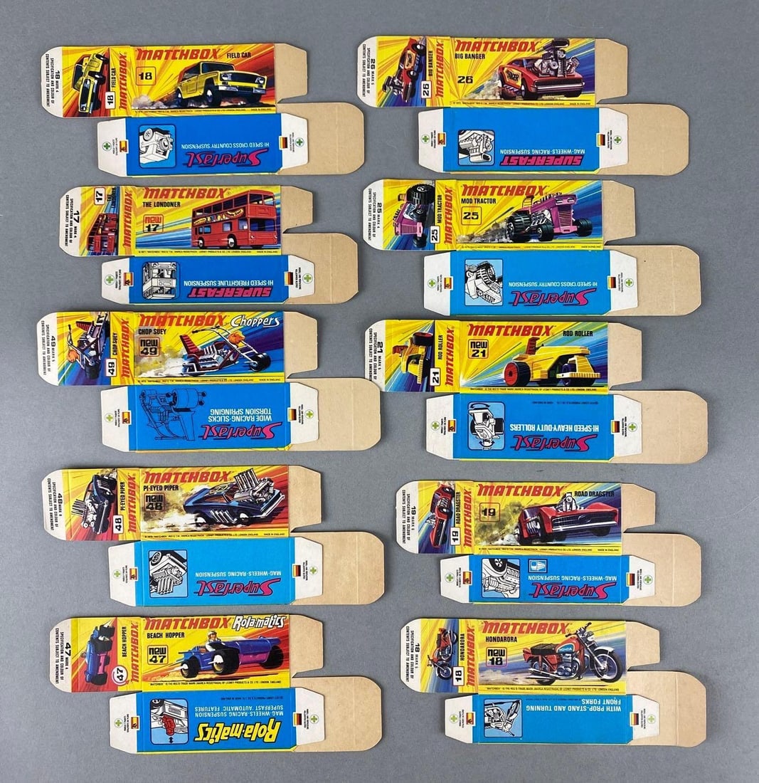 Group of 10 Matchbox I Type Boxes (1 of 2)
