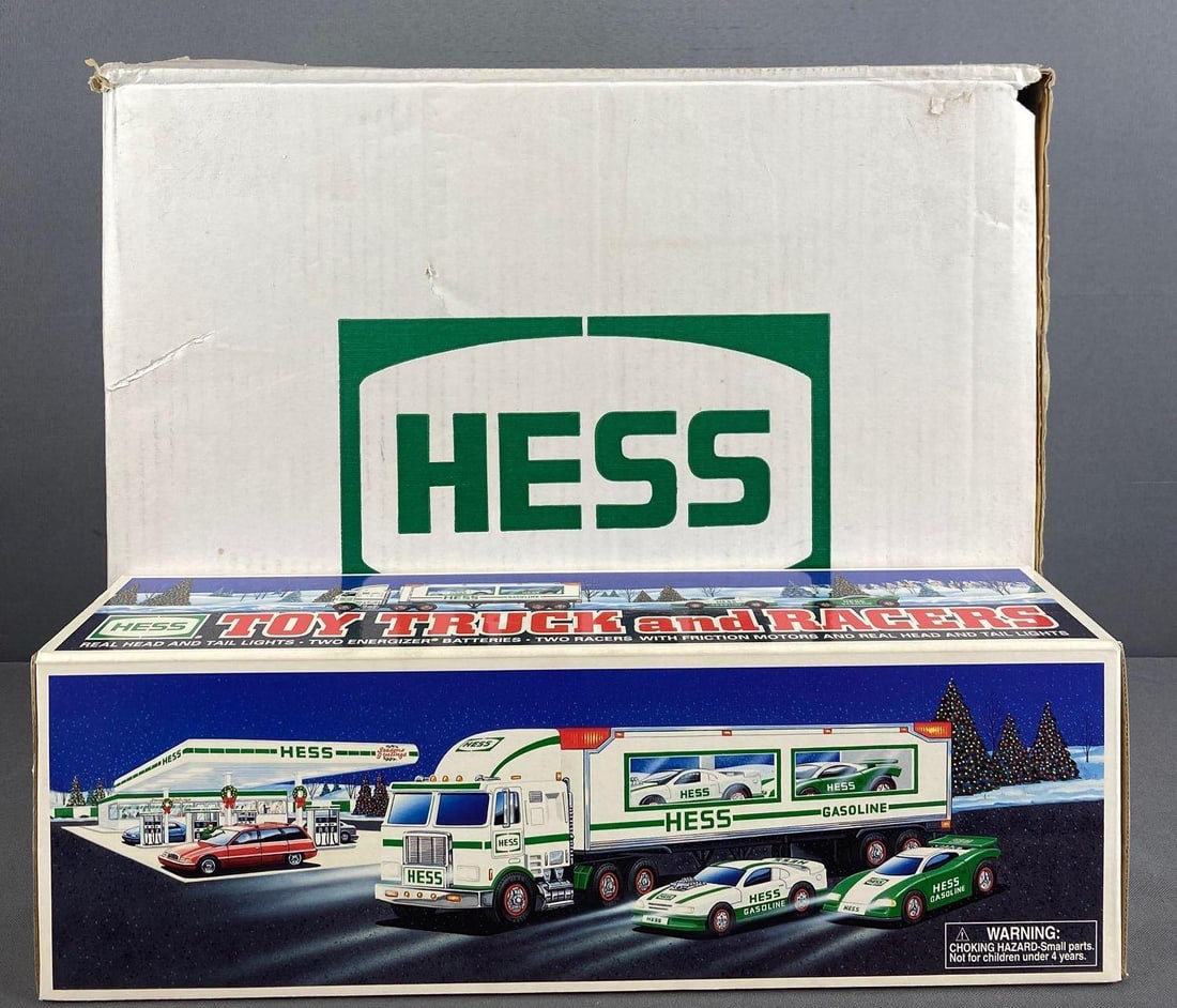 Partial shipping box of Hess 1997 Toy Truck and Racers sets (1 of 5)
