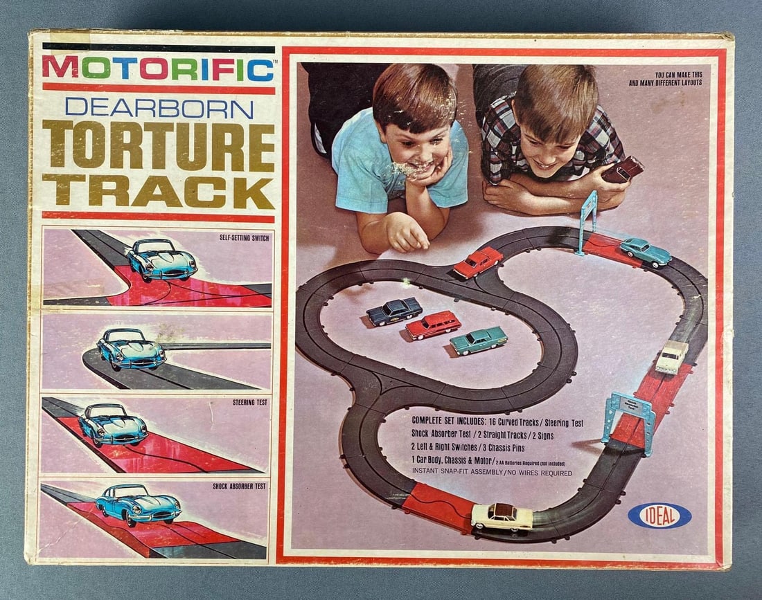 IDEAL Motorific Dearborn Torture Track Slot Car Set (1 of 2)