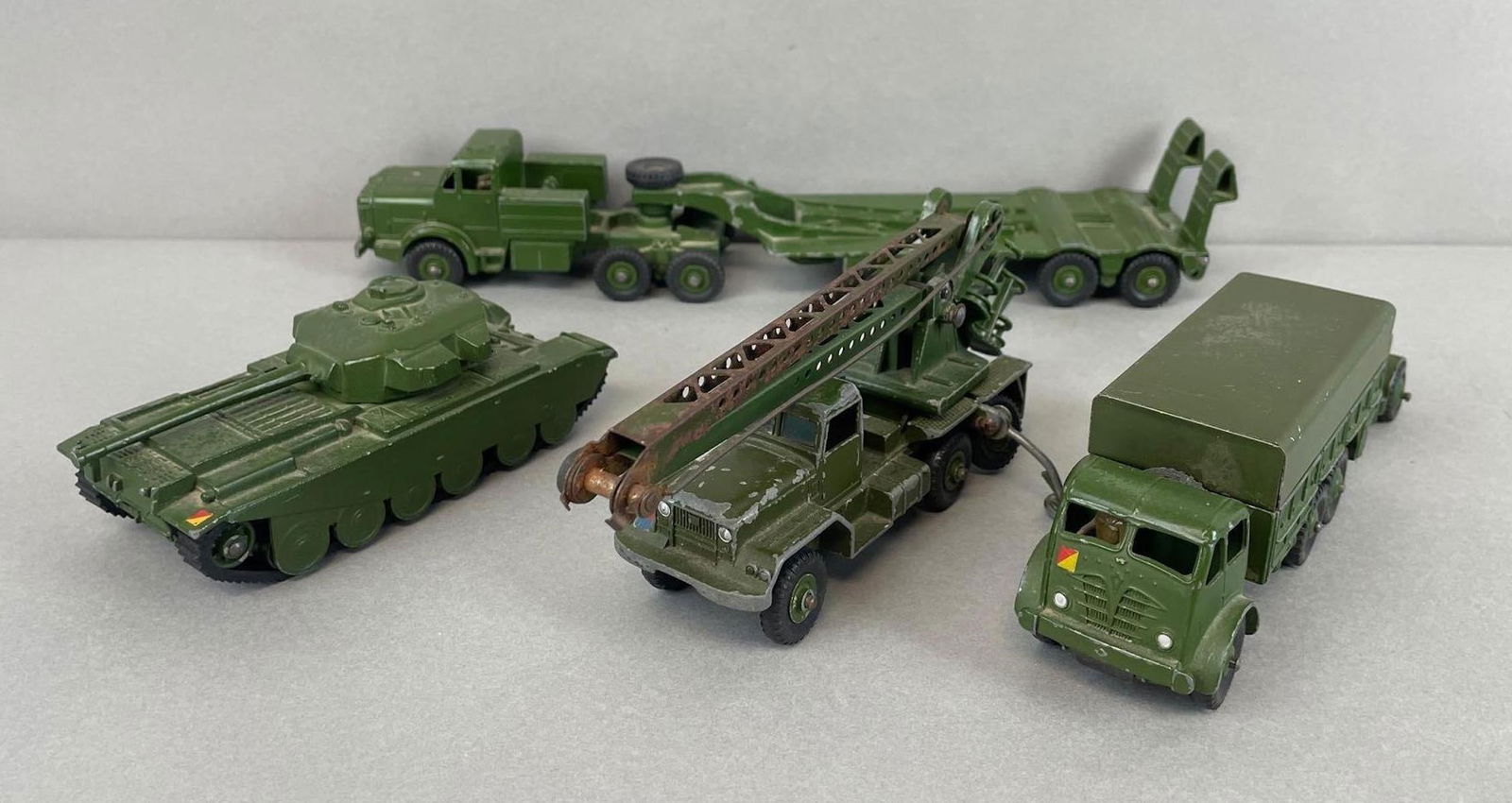 Group of 4 Vintage Dinky Supertoys Die-Cast Army Vehicles (1 of 4)