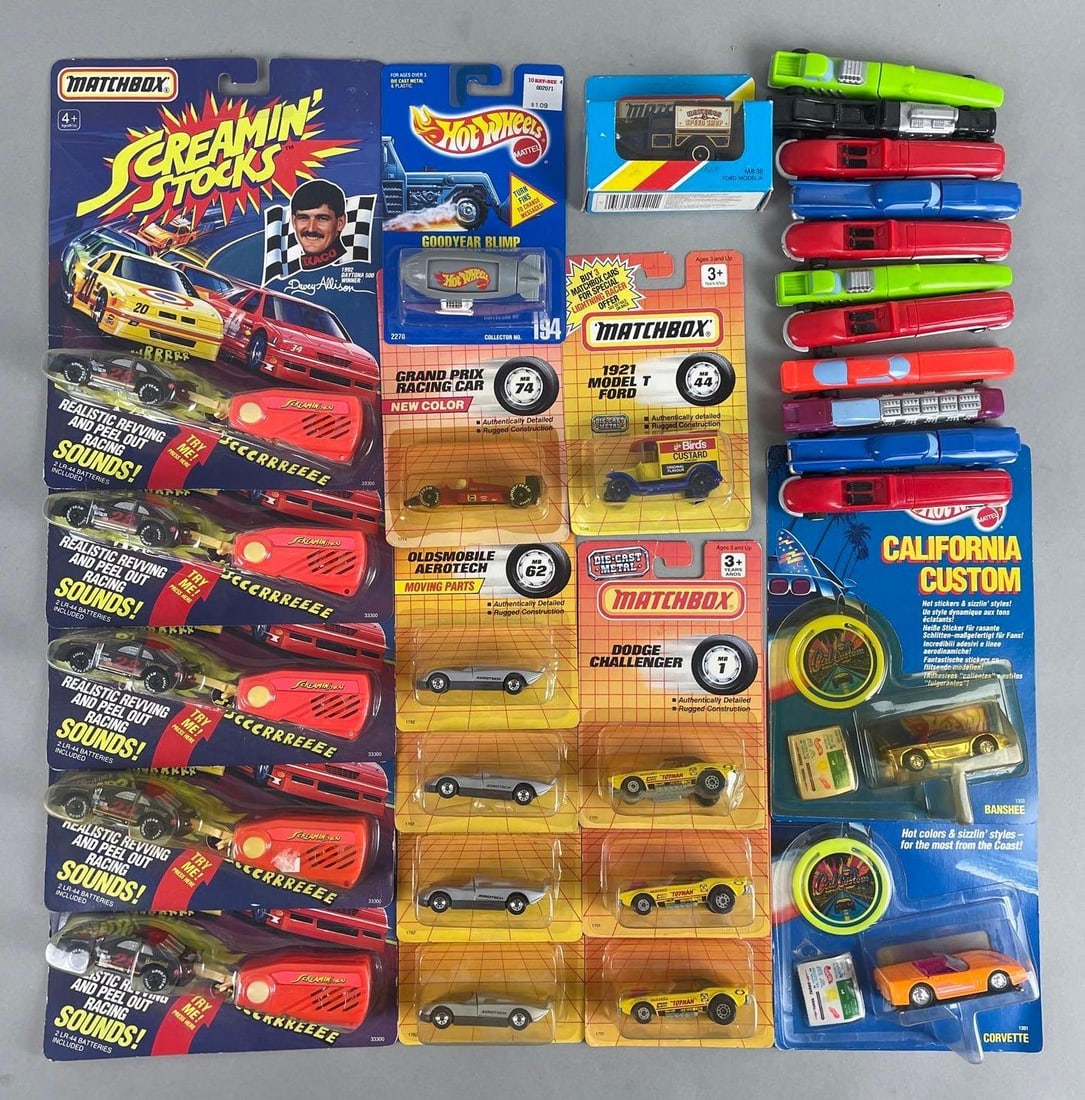 Group of 25+ Matchbox and Hot Wheels Die-Cast Vehicles and More (1 of 3)