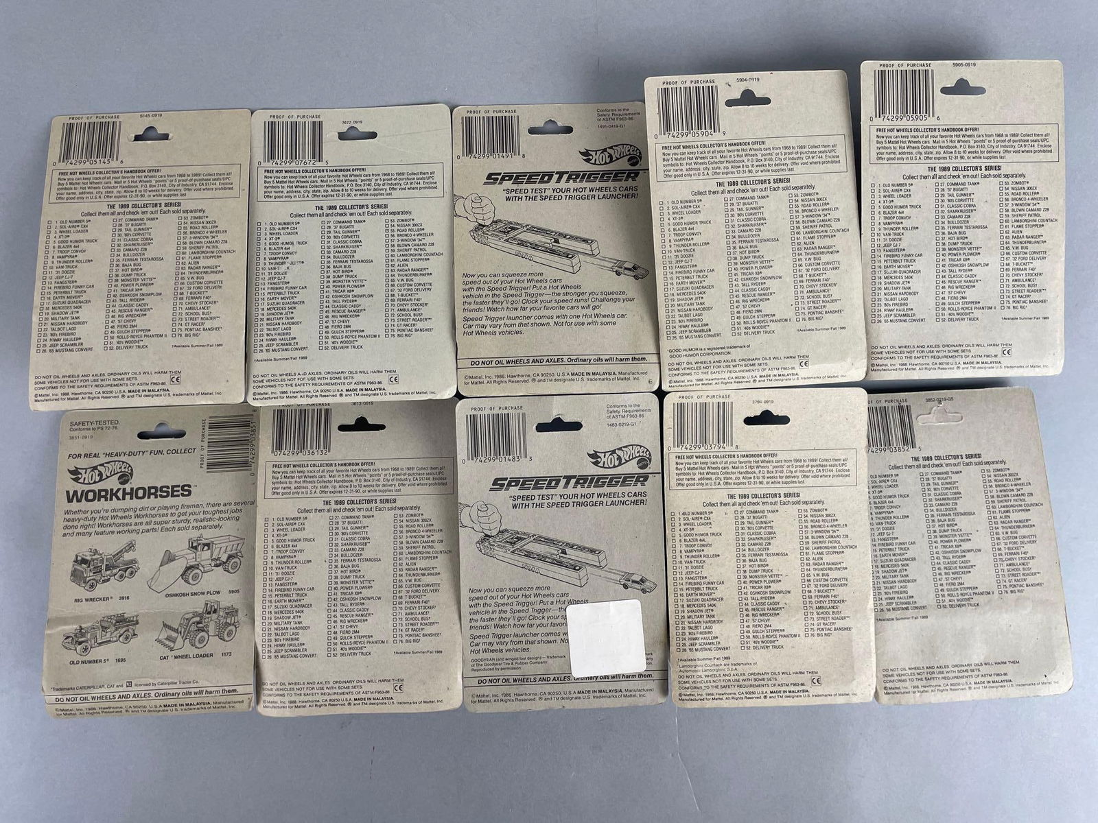 Group of 10 Mattel Hot Wheels Die-Cast Vehicles (1 of 1)