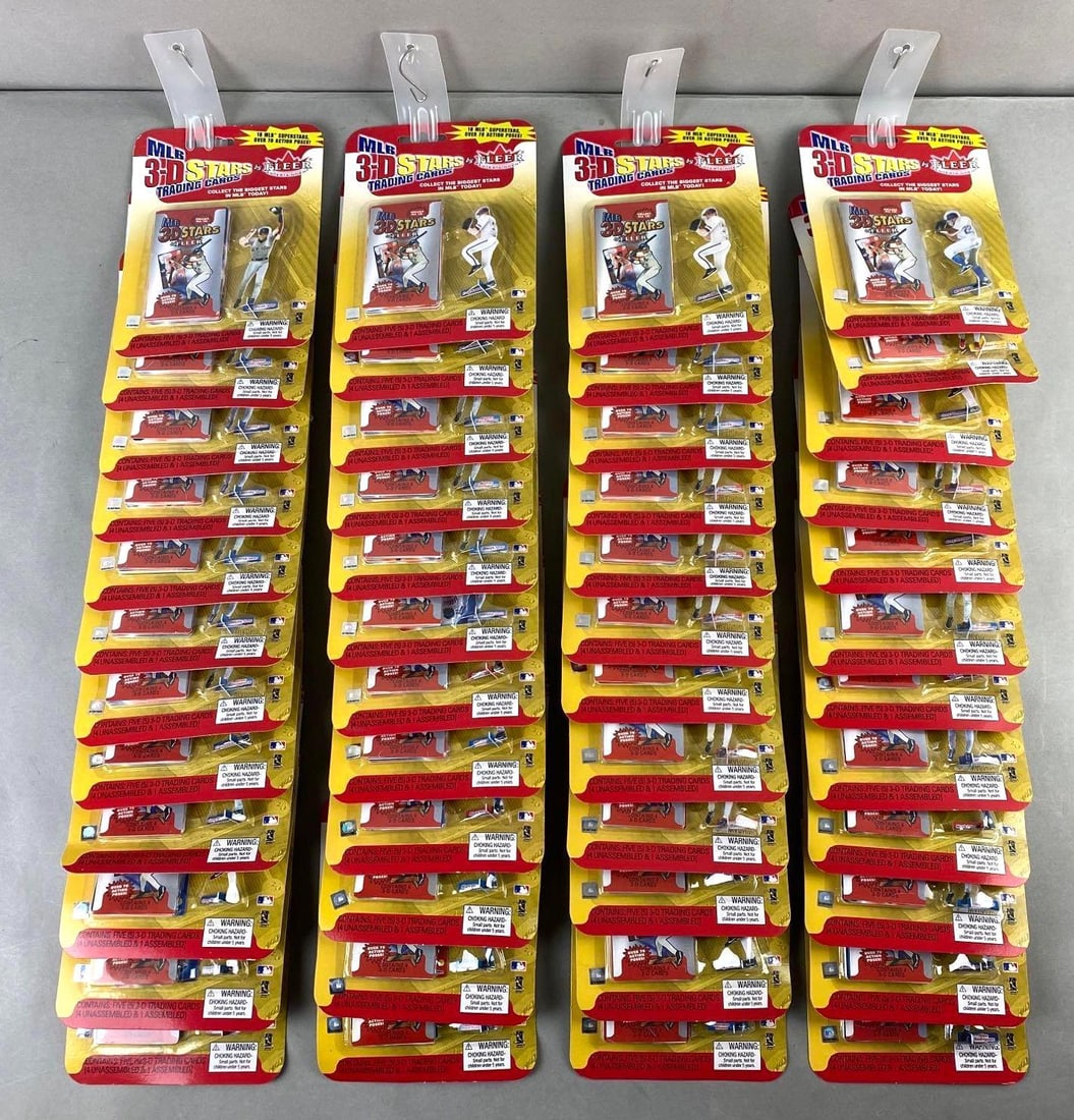 Group of 48 Packs 2003 Fleer MLB 3-D Stars Trading Cards (1 of 4)