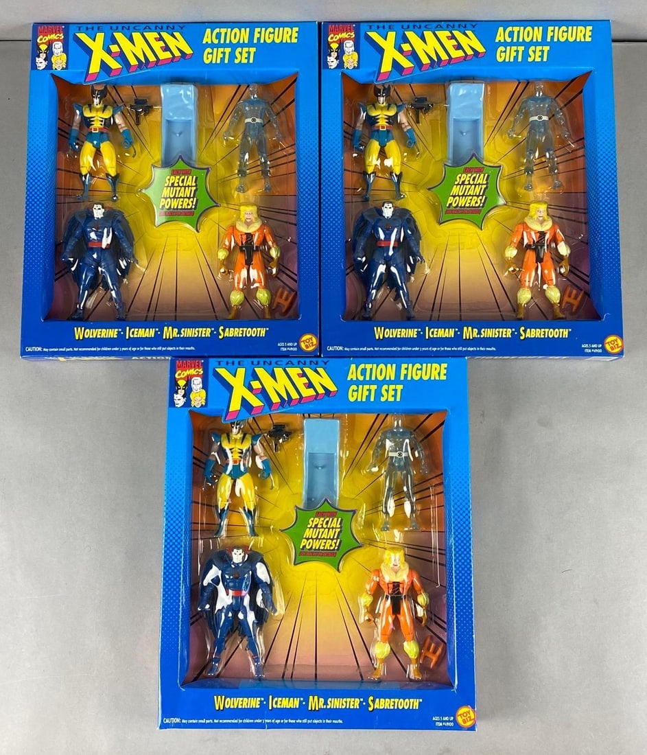 Group of 3 Marvel Comics X-Men Action Figure Sets Original Boxes (1 of 4)