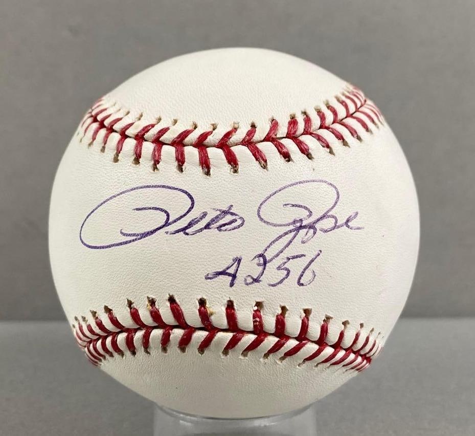 Pete Rose Signed Baseball With Inscription and PSA/DNA COA (1 of 2)