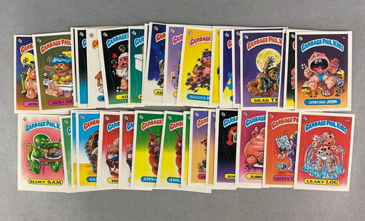 34 - 1985 Topps Garbage Pail Kids Series 1 Cards Matte Back: Conditions vary EX - NM