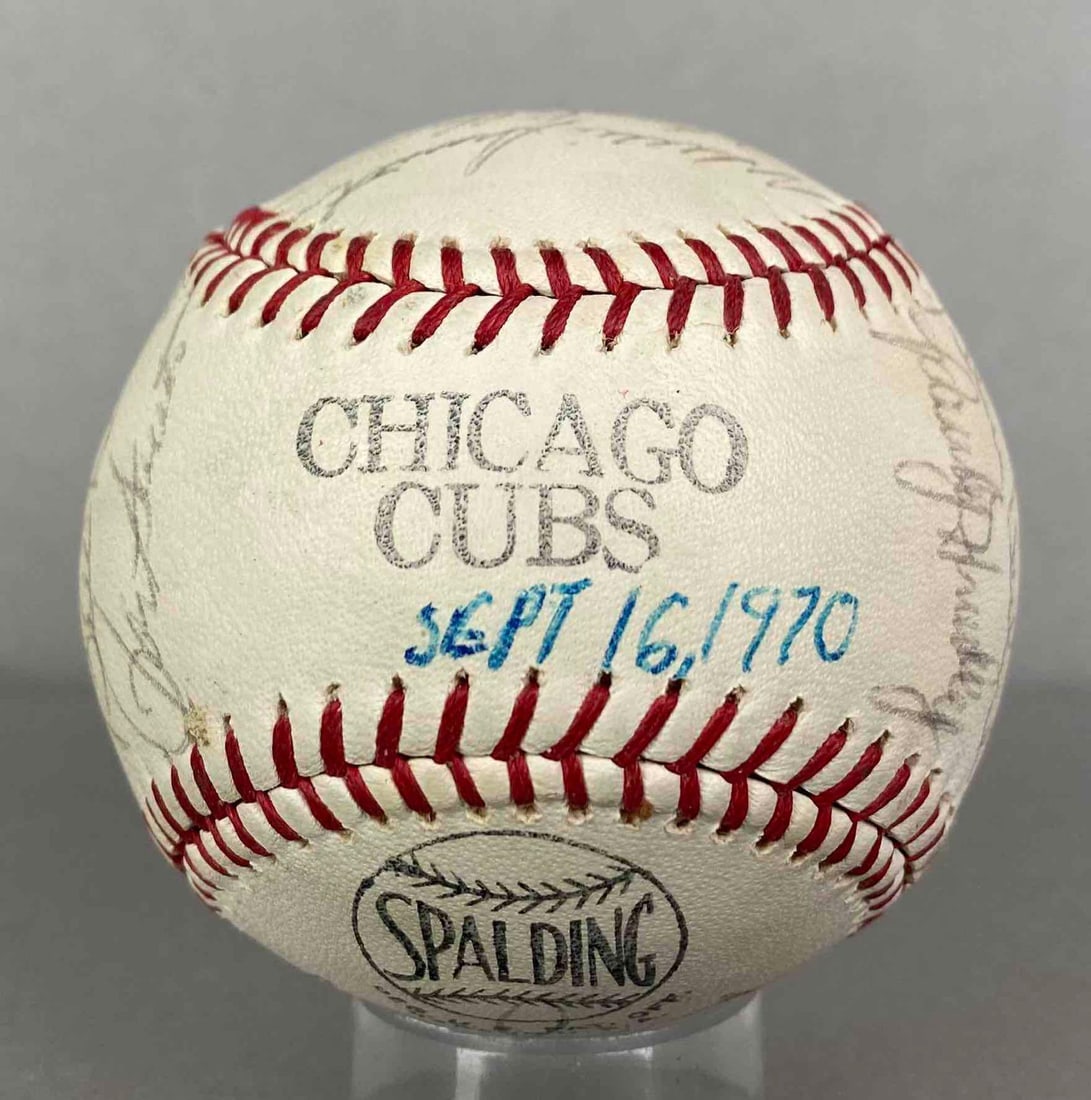 1970 Chicago Cubs Signed Baseball (1 of 6)