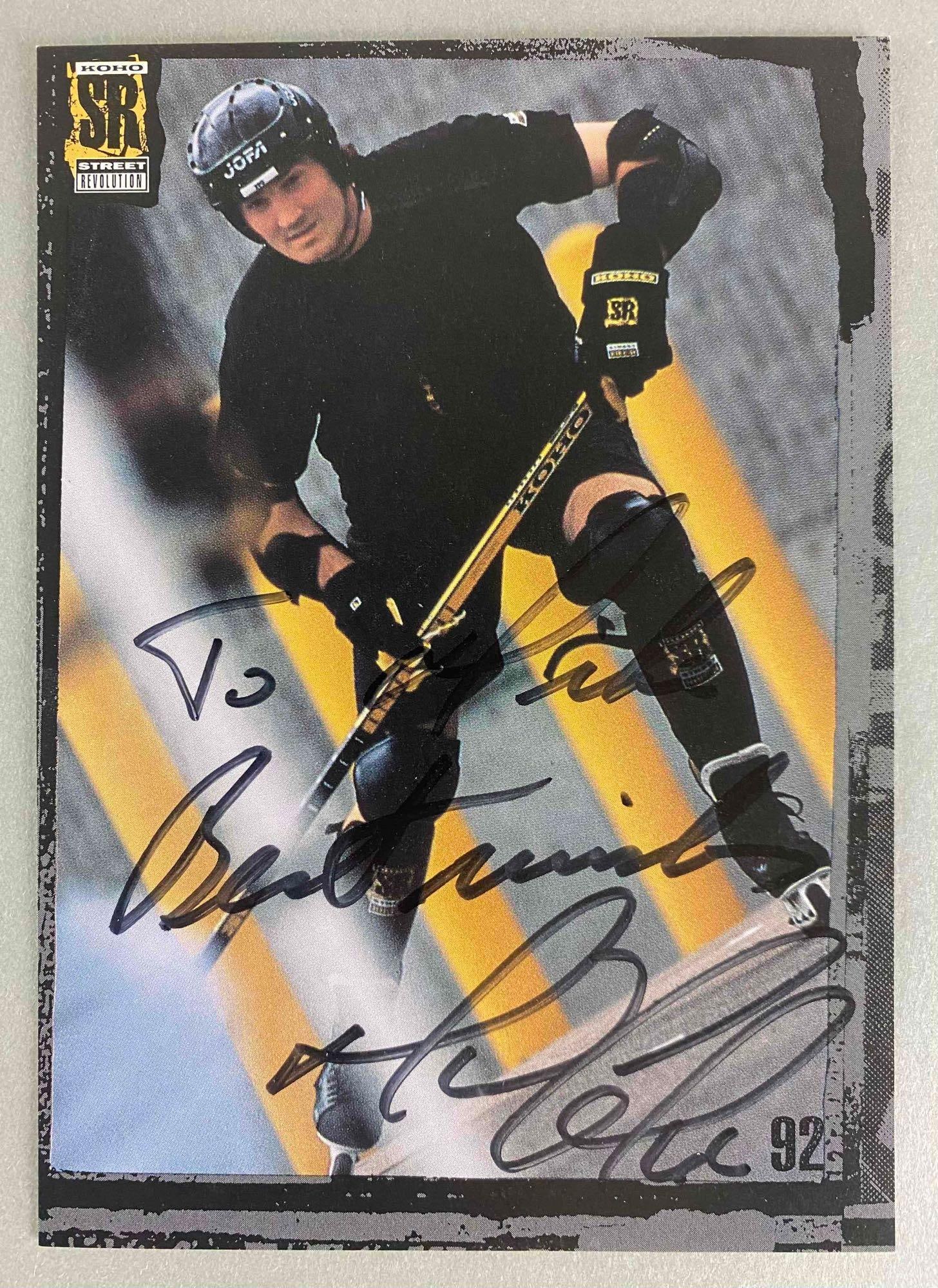 Mario Lemieux Signed KOHO Street Revolution 4 x 6 Promo Card: In Person, Guaranteed to pass 3rd party authentication