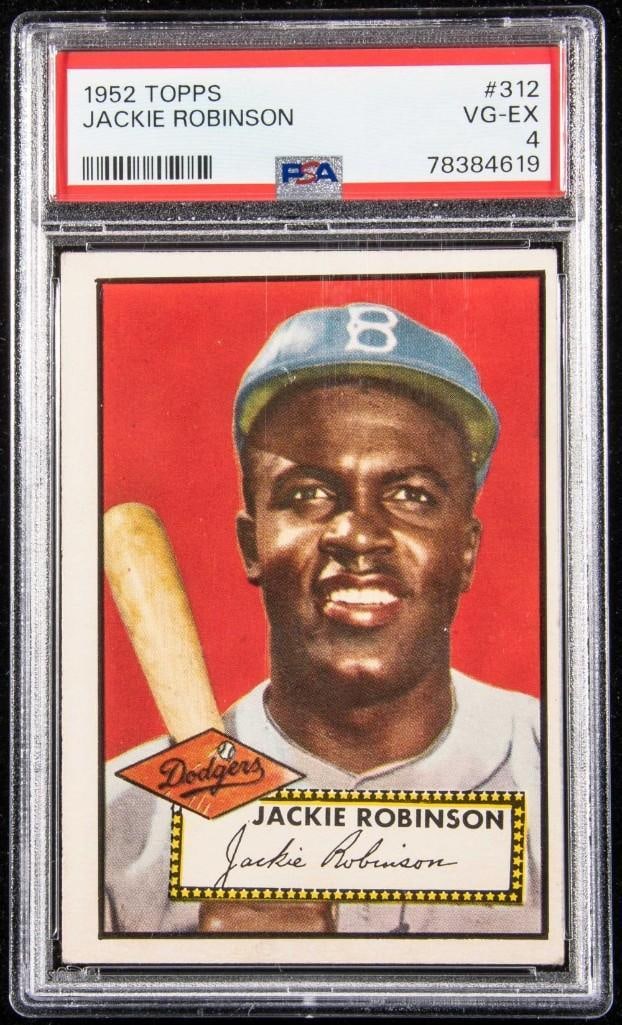 1952 Topps Jackie Robinson #312 PSA 4 (1 of 2)