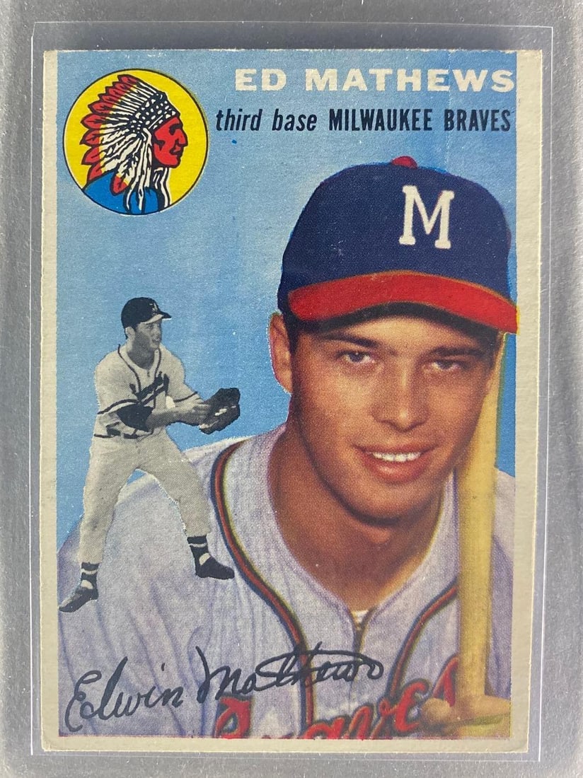 1954 Topps Ed Mathews #30 (1 of 2)