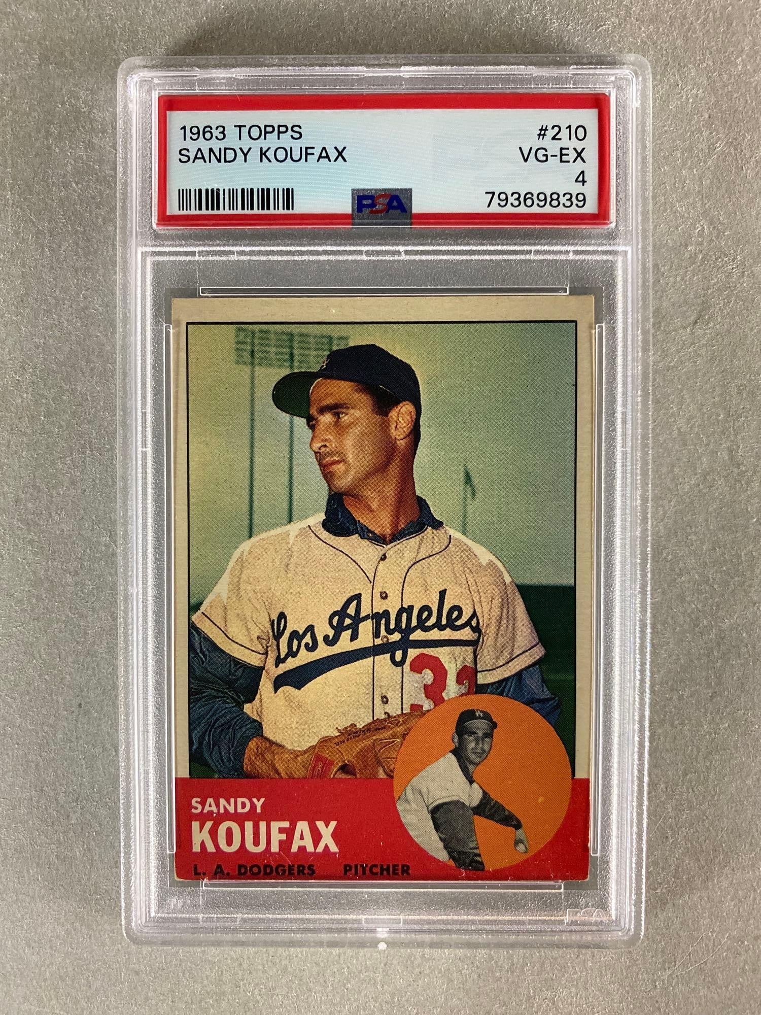 1963 Topps Sandy Koufax #210 PSA 4 (1 of 2)