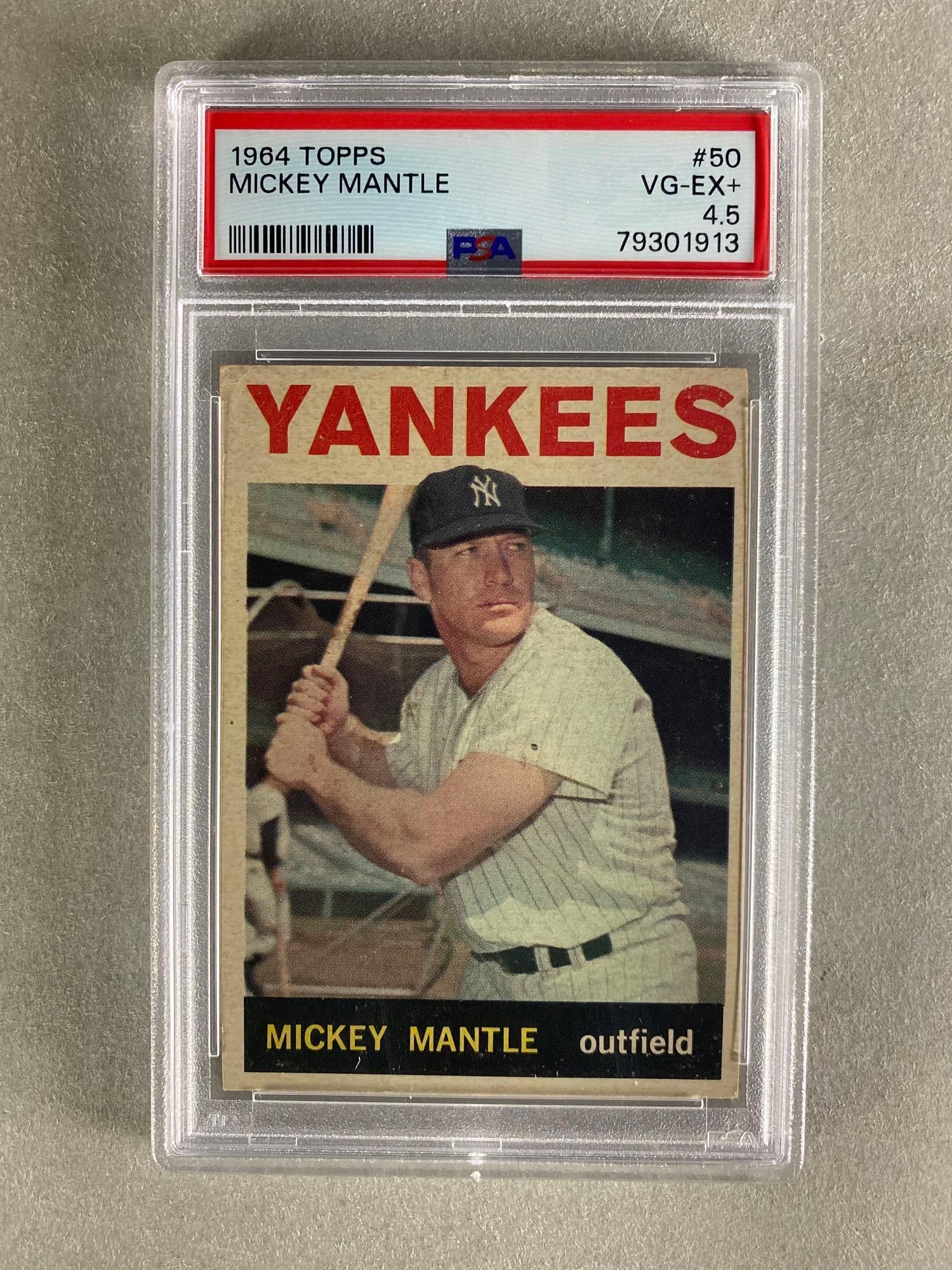 1964 Topps Mickey Mantle #50 PSA 4.5 (1 of 2)
