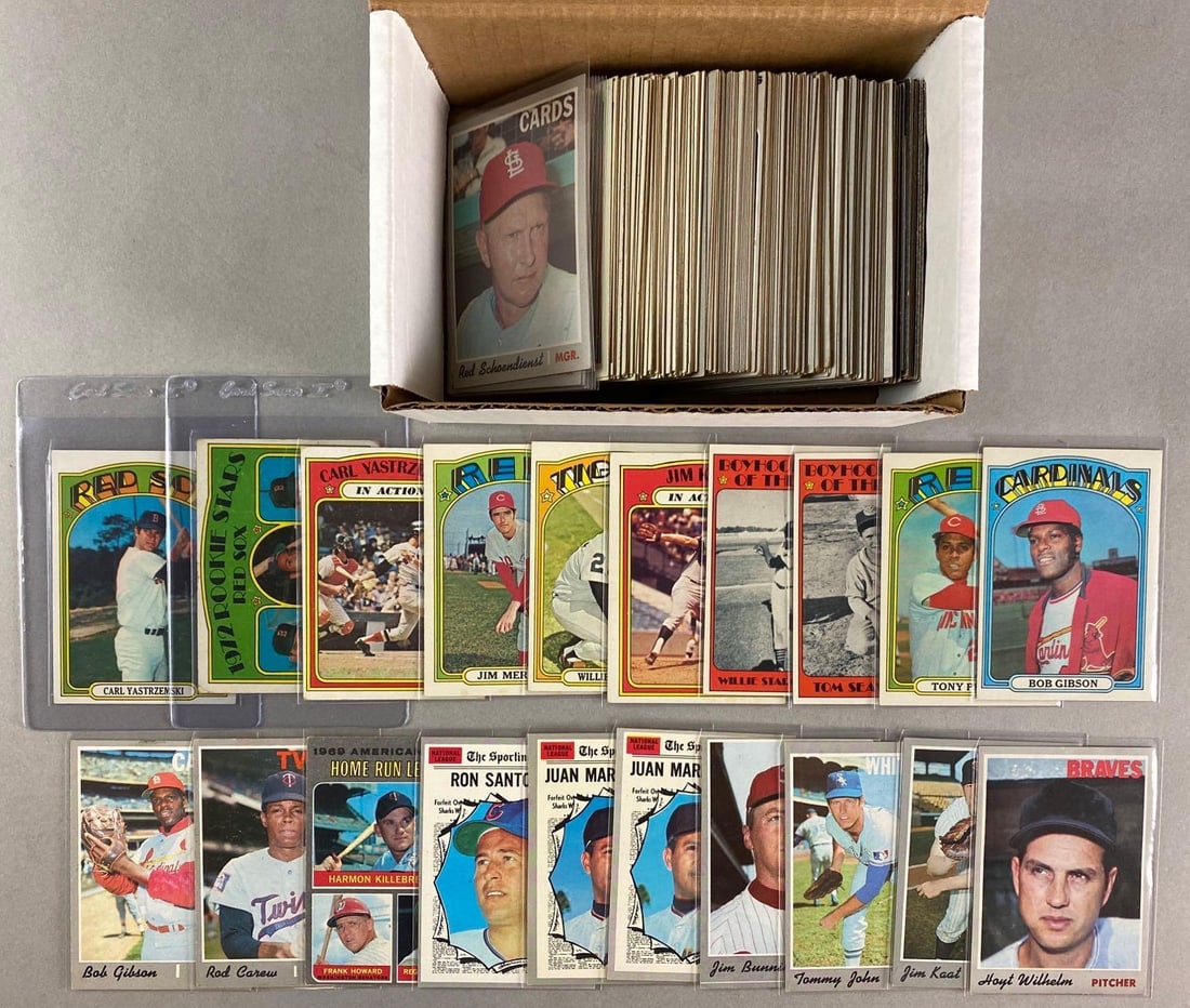 175+ 1970 - 72 Topps Baseball Cards with HOFs, Stars, and Rookies (1 of 2)