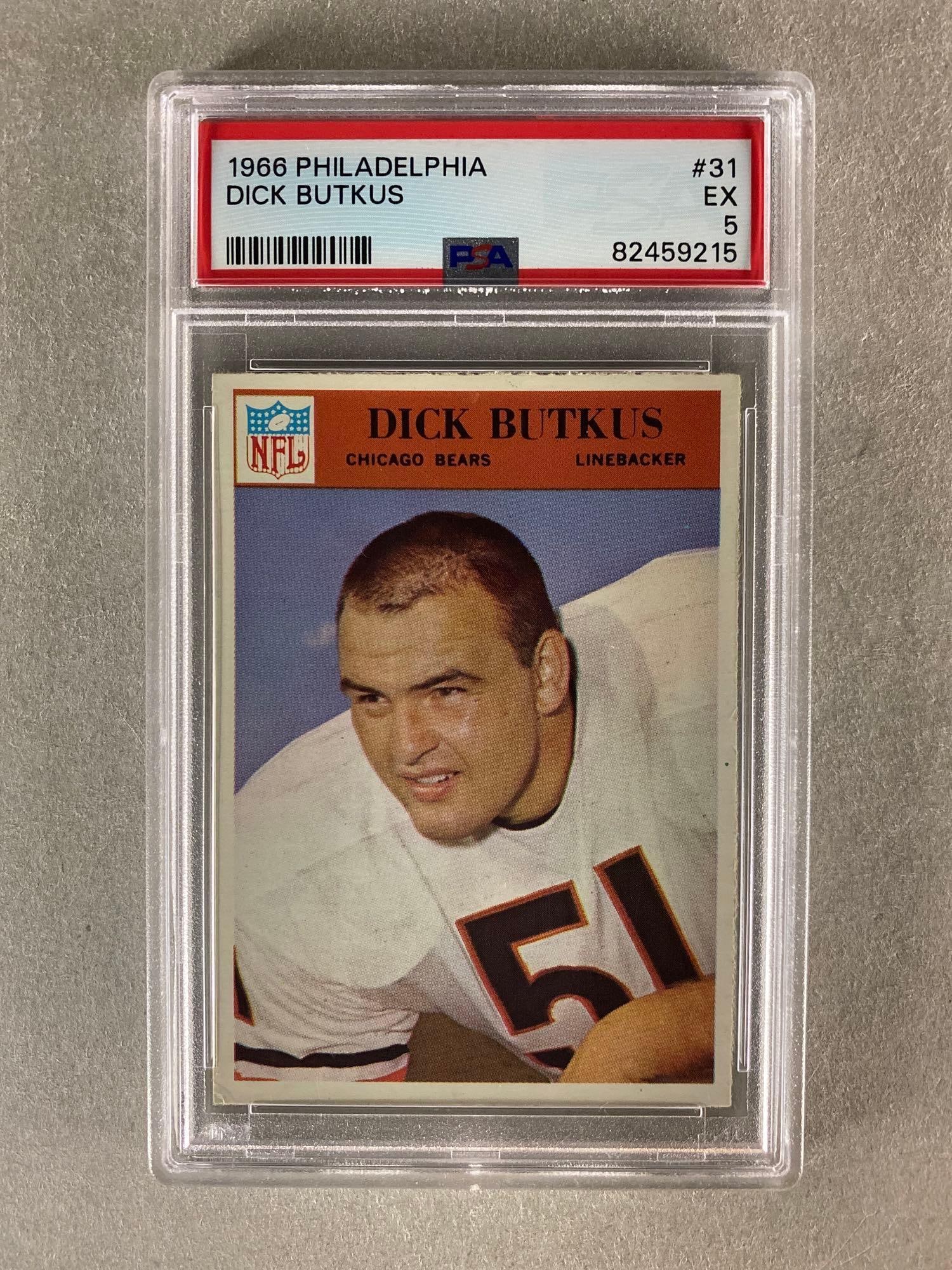 1966 Philadelphia Dick Butkus #31 PSA 5 Rookie (1 of 2)