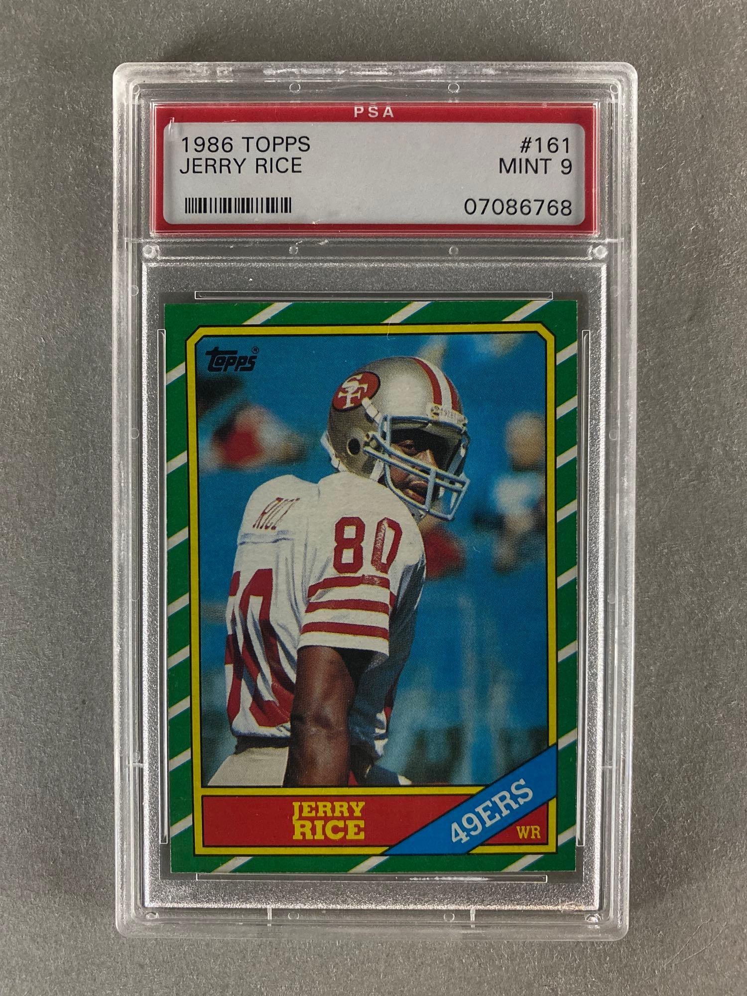 1986 Topps Jerry Rice #161 Rookie PSA 9 (1 of 2)