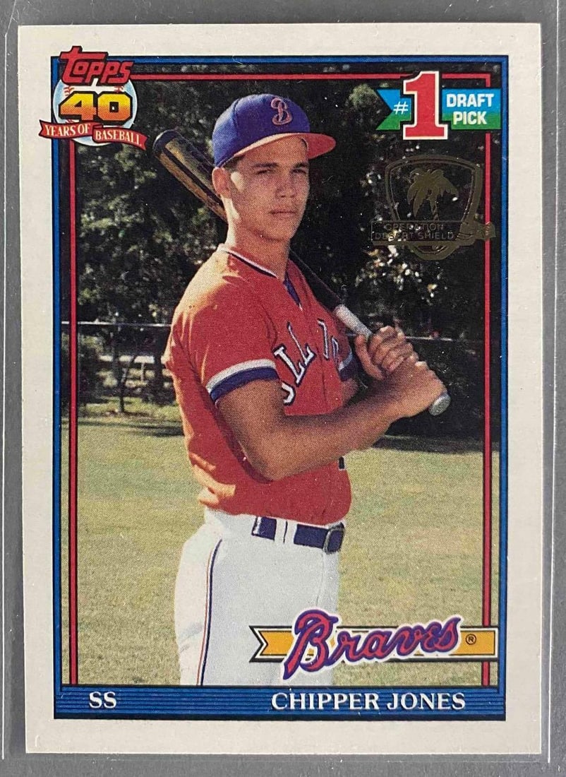 Rare 1991 Topps Desert Shield Chipper Jones #333 Rookie (1 of 3)