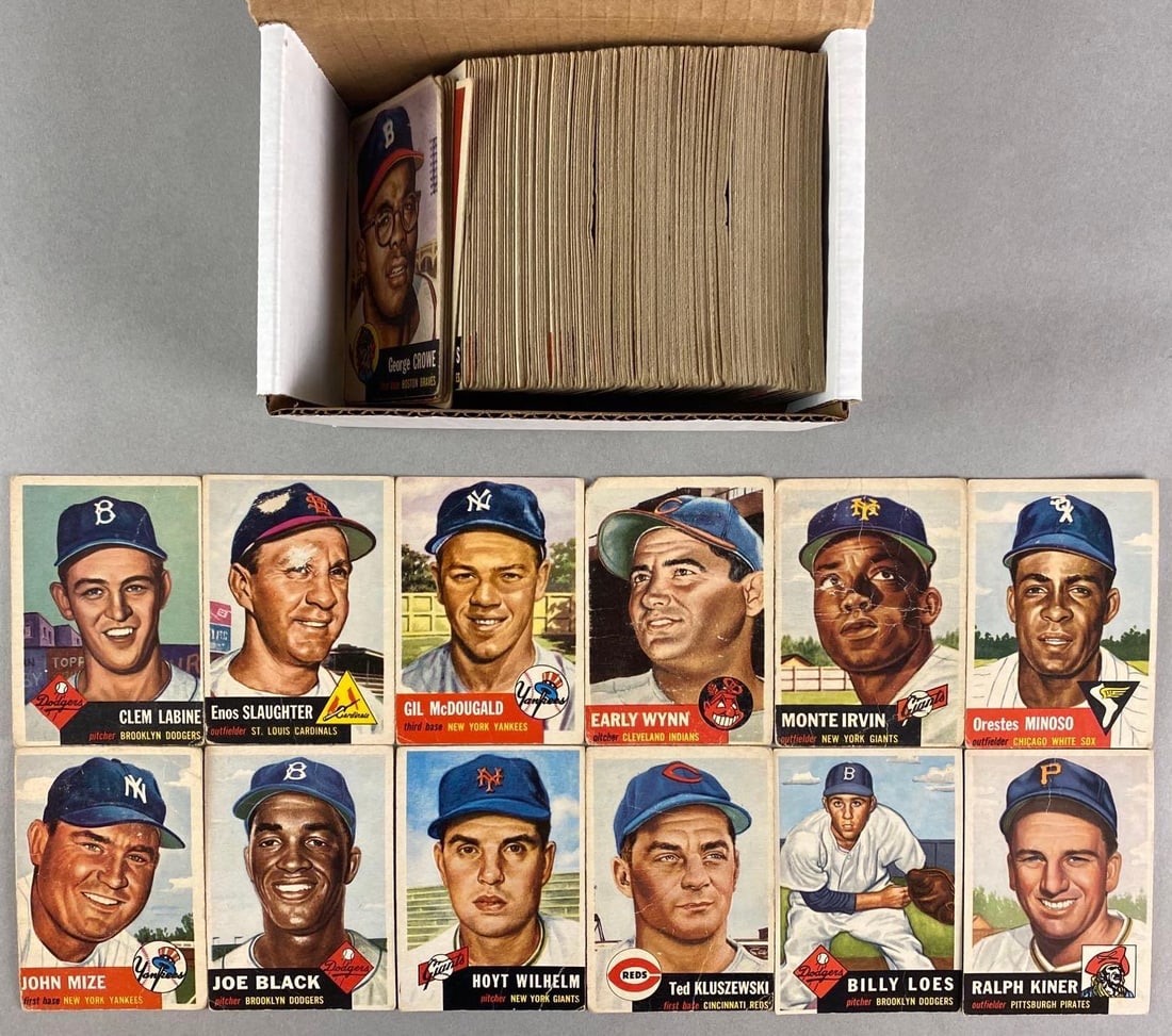 167 - 1953 Topps Baseball Cards with HOFs and Stars (1 of 2)