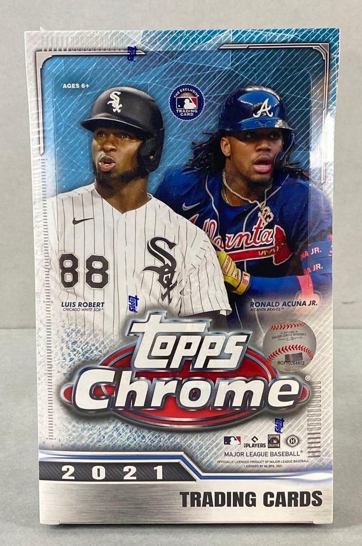 2021 Topps Chrome Baseball Hobby Factory Sealed Box (1 of 3)