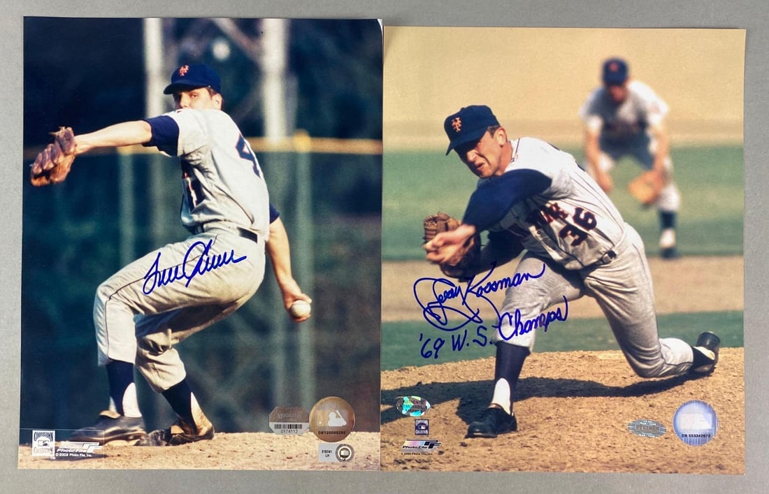 Tom Seaver and Jerry Koosman Sign 8 x 10 with COAs (1 of 3)