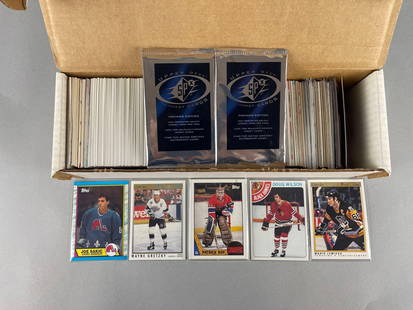 500+ 1980 - 90s Hockey Cards Full of HOFs Stars and Rookies: 500+ 1980 - 90s Hockey Cards Full of HOFs Stars and Rookies,This contains Topps, O-Pee-Chee?Premiere and 2 unopened packs of 1996 SPX Cards.