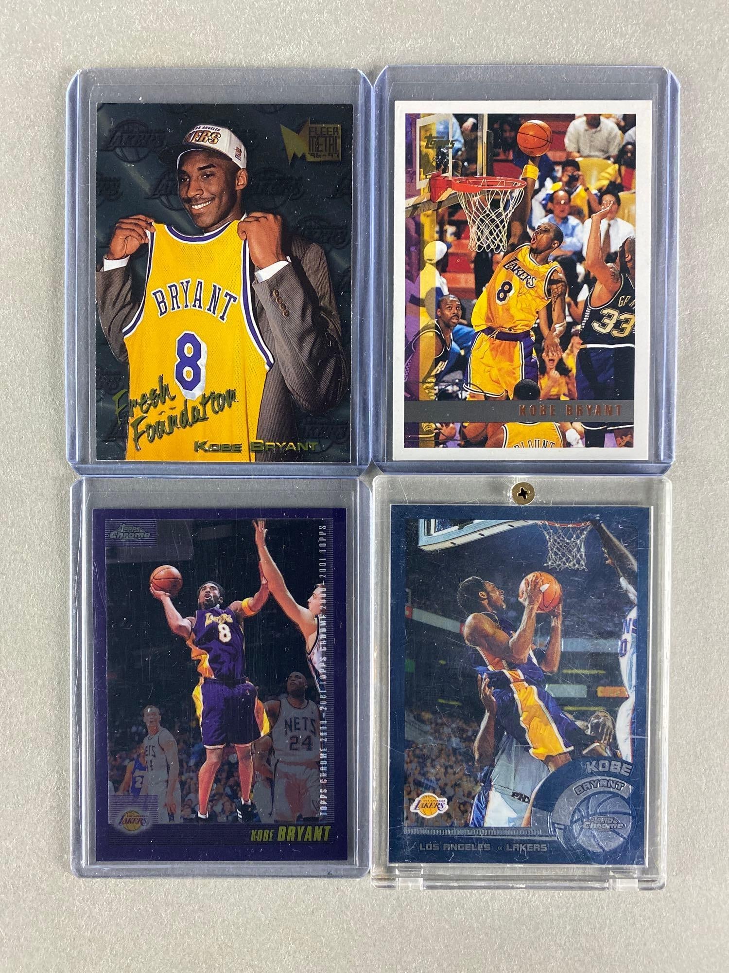 4 - 1996 - 2002 Kobe Bryant Cards with Rookie (1 of 2)