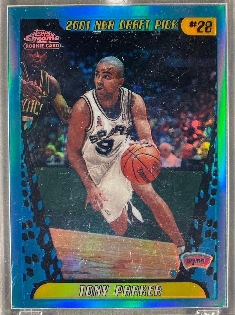 2001 Topps Chrome Refractor Tony Parker #155 Rookie (1 of 2)