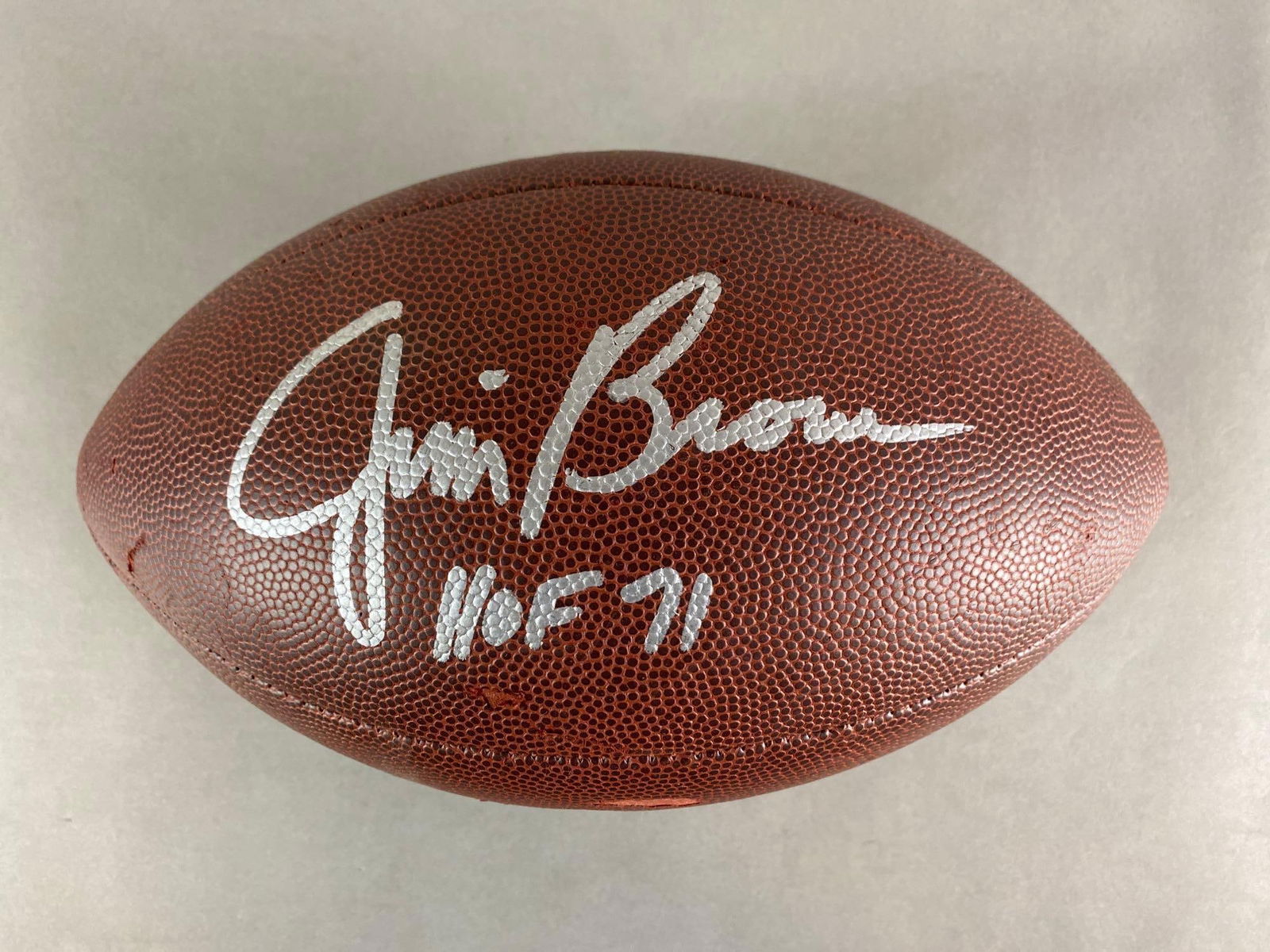 Jim Brown Signed Football with COA (1 of 6)