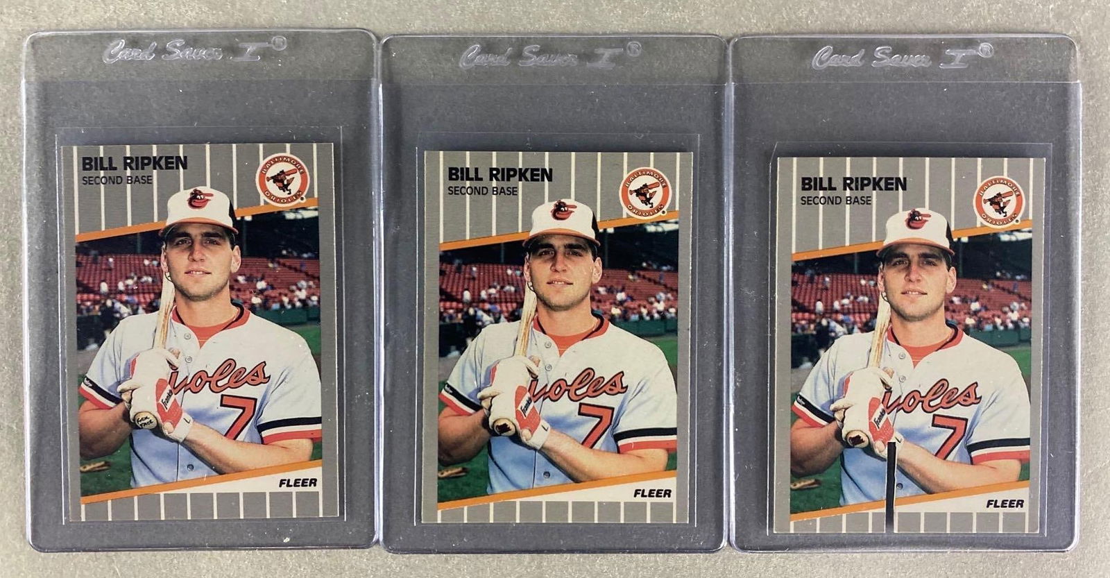 1989 Fleer Bill Ripken F-Face, Black Scribble, and Saw Cut (1 of 2)