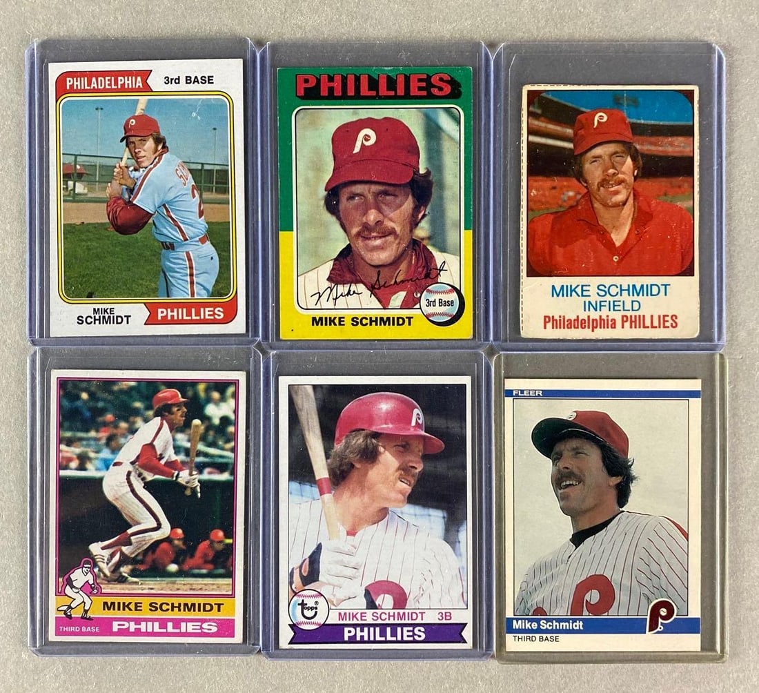 6 - 1974 - 84 Mike Schmidt Cards (1 of 2)