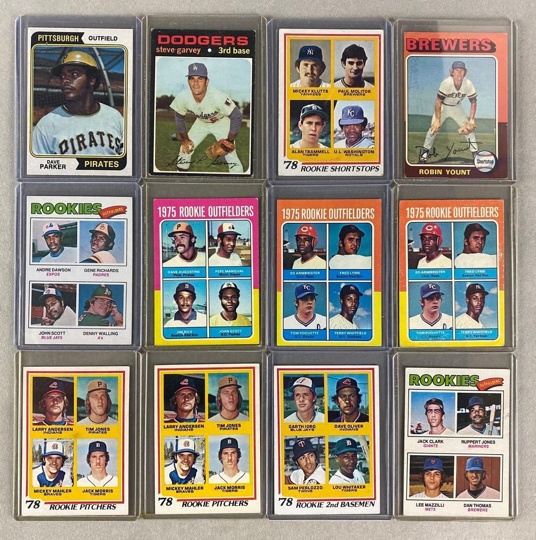 12 - 1970s Topps Baseball HOFs and Stars Rookies (1 of 2)