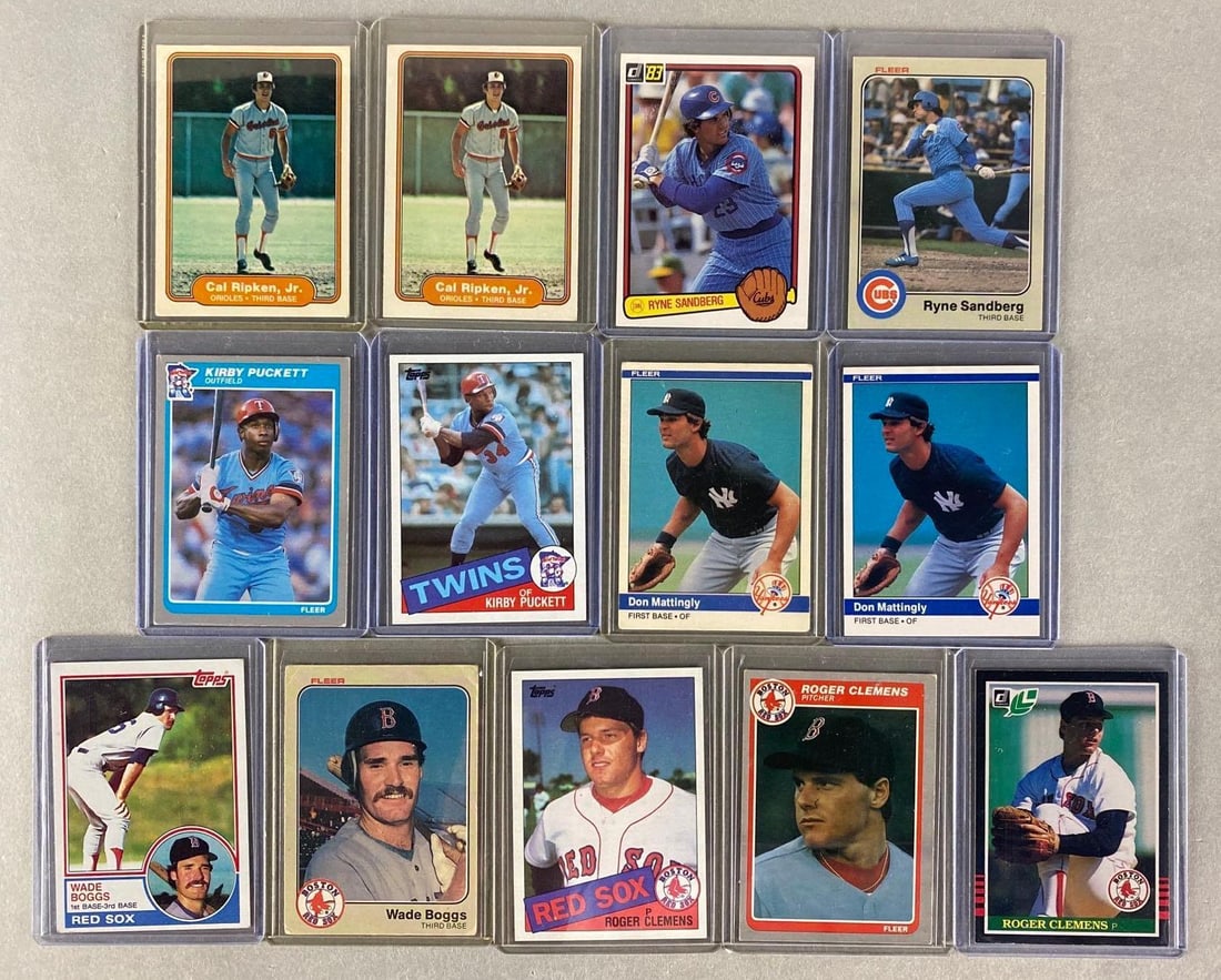 13 - 1980s Baseball HOF and Star Rookies (1 of 2)