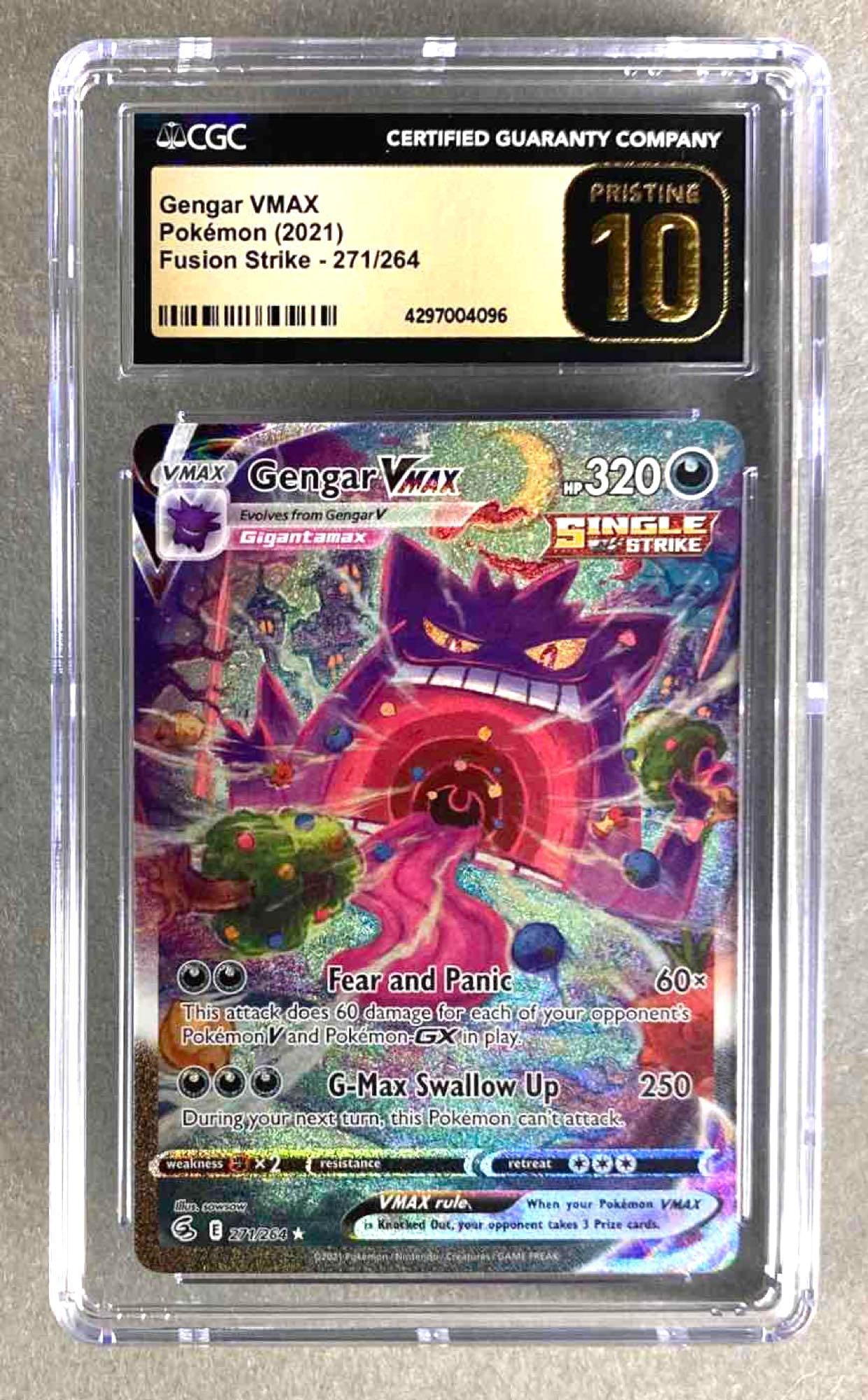 Pokemon - Sword & Shield - Fusion Strike - Gengar VMAX - 271/264