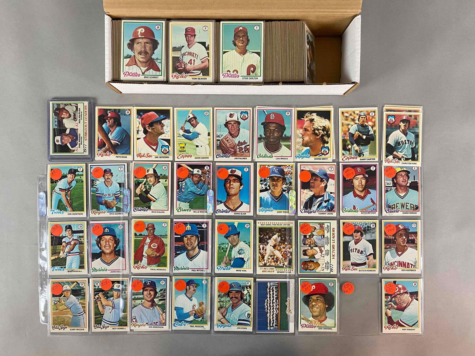 650+ 1978 Topps Baseball Cards with HOFs, Stars, and Rookies (1 of 2)