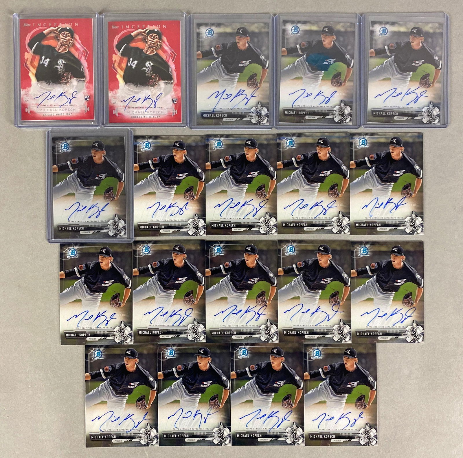 19 - 2017 and 2019 Micheal Kopech Signed Rookie Cards (1 of 2)