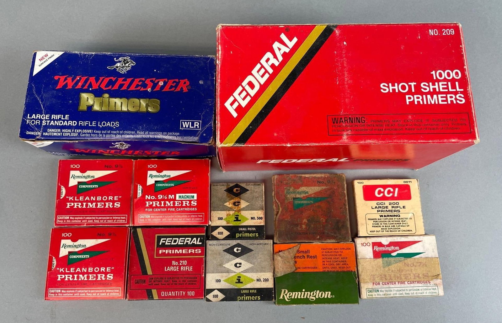 Group of Approximately 3000 Ammunition Primers: Includes federal, Winchester, Remington, CCI