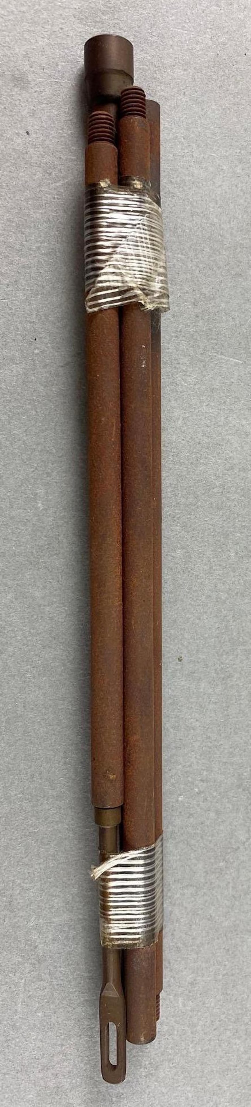 Vintage Winchester Gun Cleaning Rod: With rust, 4 pieces with longest measuring 7 1/4 inches.
