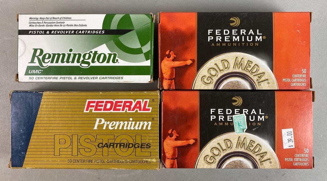 200 Rounds of Pistol and Revolver Ammunition: 50 rounds per pack, Includes Remington and Federal Premium