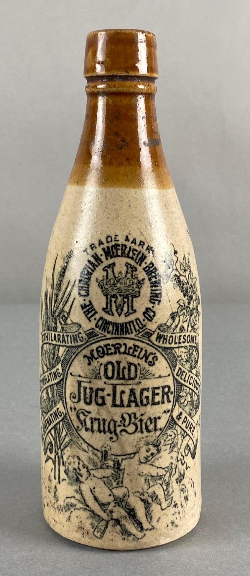Christian Moerleins Old Jug-Lager Stoneware Beer Bottle (1 of 8)