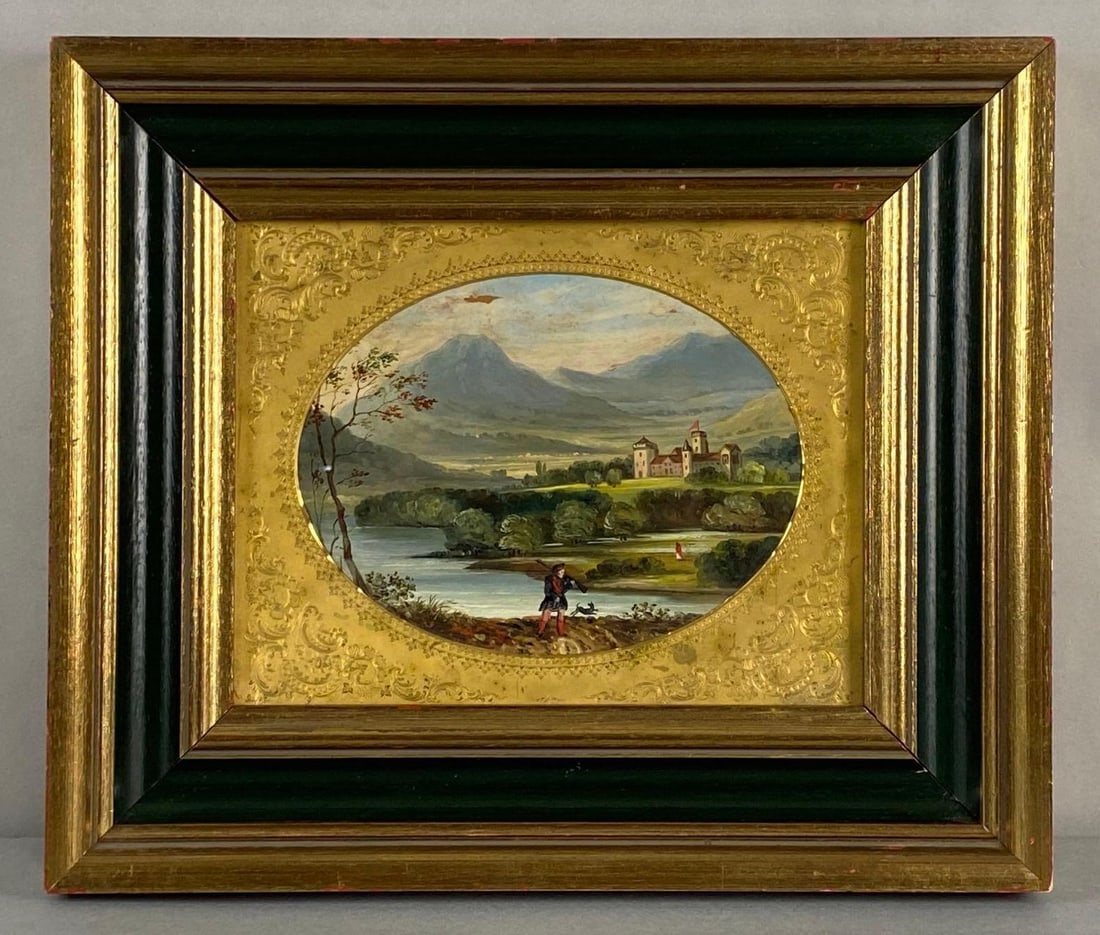 Scottish Highlands Oil Painting on Board (1 of 3)